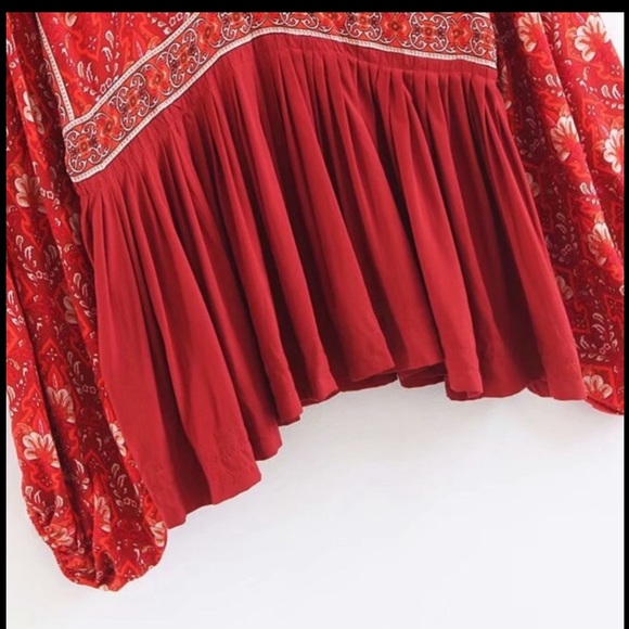 💕Sale💕Lyla Lantern Sleeve Blouse - Picture 4 of 12